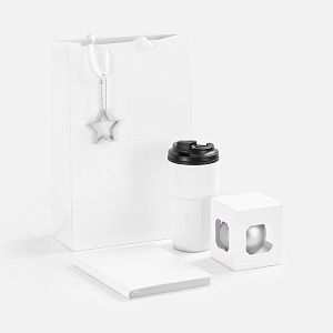 Набор Astrela, белый с серебристым