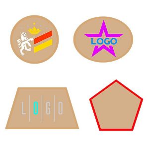 Шеврон из габардина Gabo L, бежевый