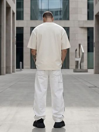 Футболка Oversize Premium 210, молочно-белая, размер XL