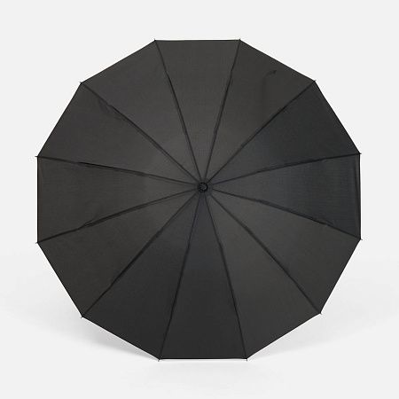 Зонт обратного сложения inLoop с ручкой-карабином, черный