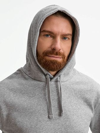 Толстовка унисекс Spencer, серый меланж, размер XXL