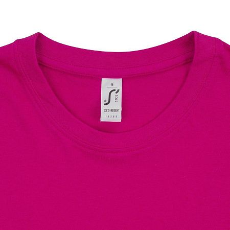 Футболка унисекс Regent 150, ярко-розовая (фуксия), размер L