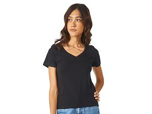 Футболка "Heavy Super Club" женская с V-образным вырезом под нанесение