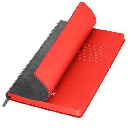 Ежедневник River side недатированный, серый/красный (без упаковки, без стикера)