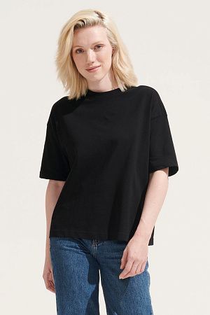 Футболка оверсайз женская Boxy Women, синяя (джинс), размер S