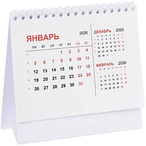 Календарь настольный Datio, белый