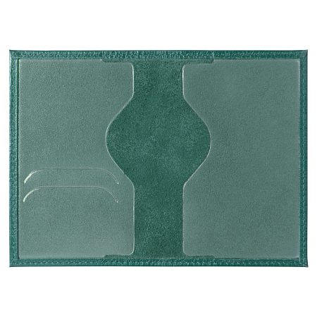 Обложка для автодокументов Leather Sky Flotter из натуральной кожи, зеленая