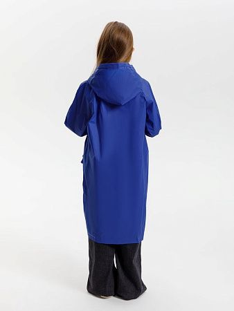 Дождевик детский RainDrop Kids, ярко-синий, размер 8 лет (118-128 см)