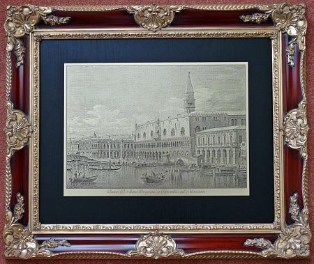 Гравюра "Венеция 2" в vip раме