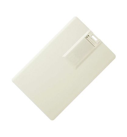 Флеш накопитель USB 2.0 в виде кредитной карты 8GB, пластик, светло-бежевый