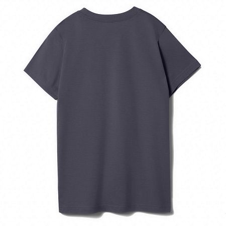 Футболка детская T-Bolka Kids, темно-серая (графит), размер 8 лет (118-128 см)