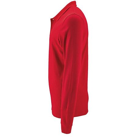 Рубашка поло мужская с длинным рукавом Perfect LSL Men, красная, размер S