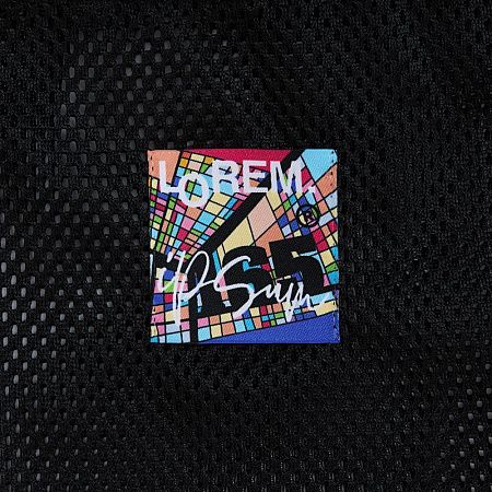 Лейбл тканевый Epsilon, L, белый