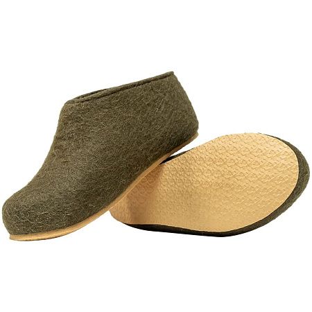 Домашние валенки Cant, зеленые (олива), размер 47