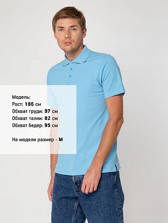 Рубашка поло мужская Virma Light, голубая, размер L