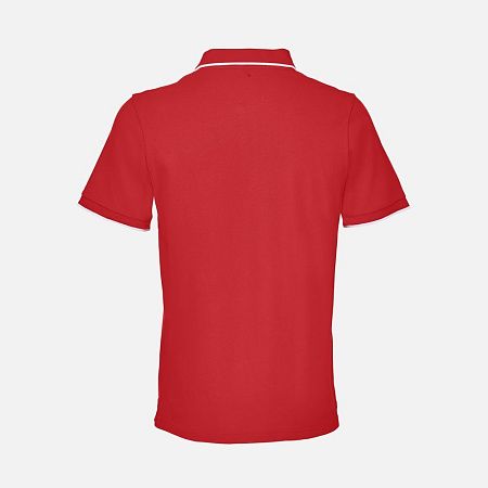 Рубашка поло унисекс Palermo, красная с белым, размер M