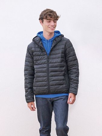 Куртка с капюшоном мужская Stream Men, черная, размер L