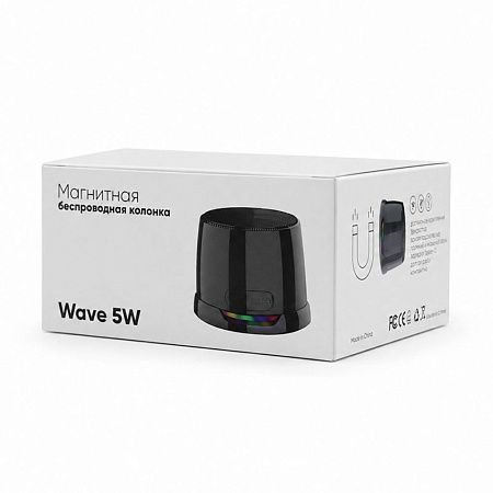 Магнитная беспроводная Bluetooth колонка-подставка Wave 5W, черная
