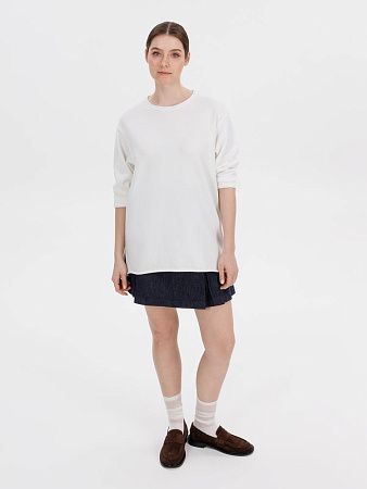 Лонгслив унисекс Siluetti Fuori, молочно-белый, размер L/XL