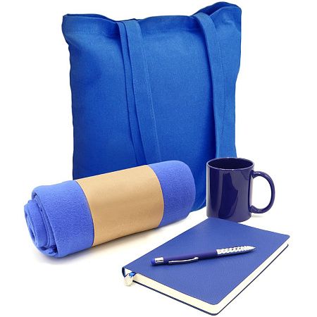 Подарочный набор Тепло и вдохновение, синий