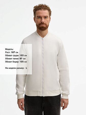 Бомбер унисекс Estado, молочно-белый, размер XL