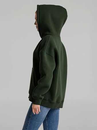 Худи Kulonga Oversize, темно-зеленый (хаки), размер XL/2XL