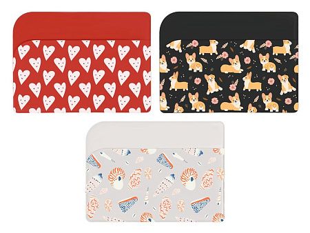 Картхолдер для 3-х карт с возможностью полноцветной печати, софт-тач