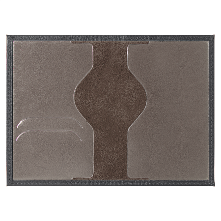 Обложка для автодокументов Leather Sky Flotter из натуральной кожи, темно-серая