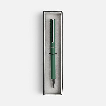 Ручка шариковая Blade Soft Touch в футляре, зеленая