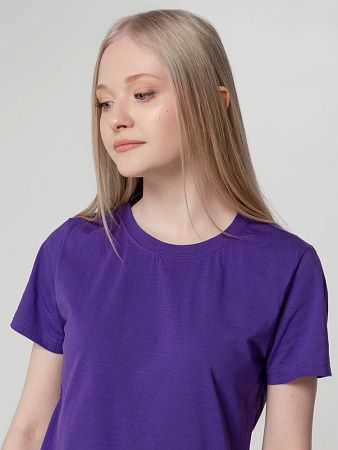 Футболка женская T-bolka Lady, фиолетовая, размер 3XL