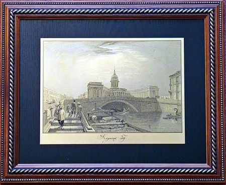 Гравюра "Казанский собор" 1