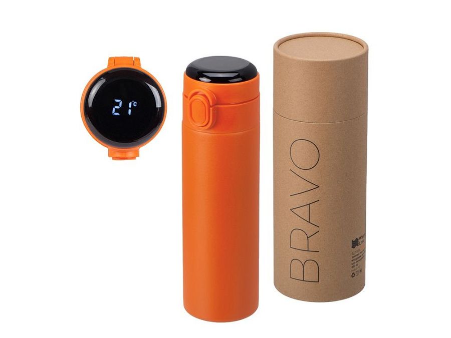 Вакуумная термокружка Waterline с медной изоляцией «Bravo», 400 мл, тубус