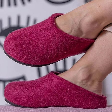 Домашние валенки Step, розовые (вереск), размер 46