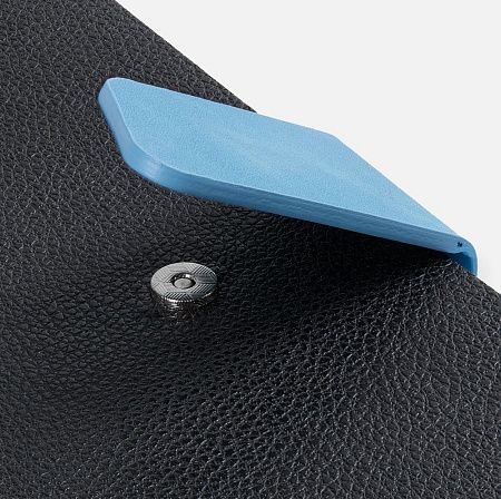 Ежедневник Boom, недатированный, черный с голубым