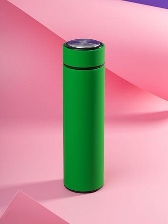 Термос с ситечком Percola, зеленый