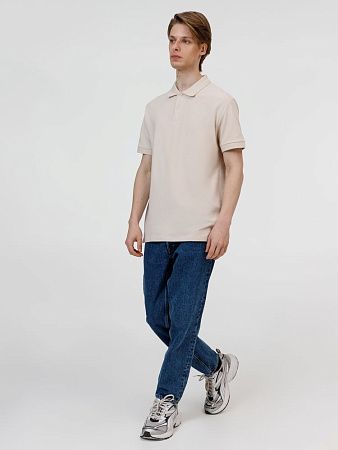 Рубашка поло унисекс Pacific, бежевая (льняная), размер XL