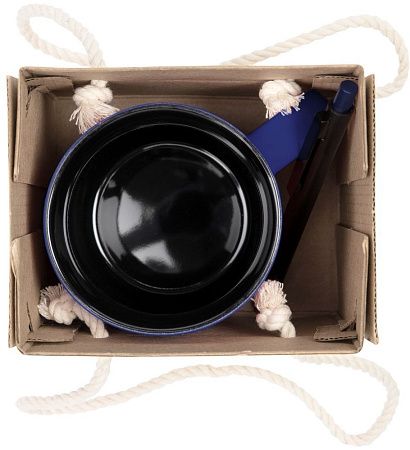 Набор Color Block: кружка и ручка, красный с черным