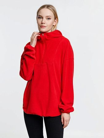 Анорак флисовый унисекс Fliska, красный, размер XL/2XL