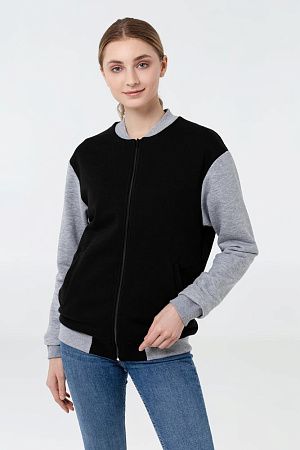 Бомбер College, черный, размер XS