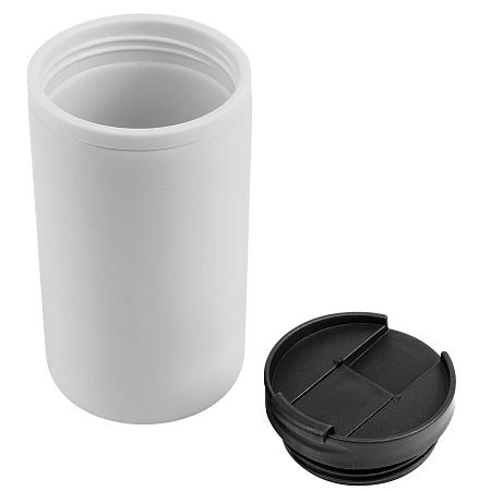 Термокружка CONFETTI 300мл. Белая с черной крышкой 6020.07