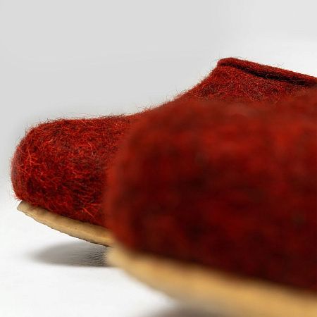 Домашние валенки Cant, красно-коричневые (терракот), размер 40