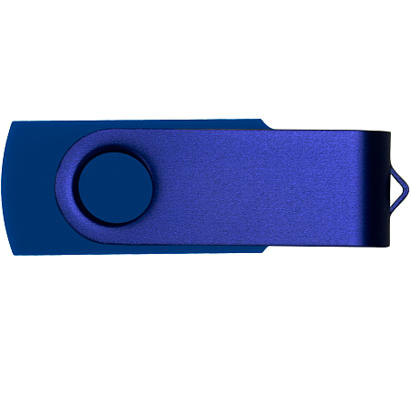 Флеш накопитель USB 2.0 Twister 16GB, пластик Софт Тач/металл, синий/синий