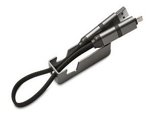 Универсальный зарядный кабель с подставкой «Ironwood N2», 45 Вт, цвет: серый