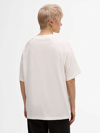 Футболка унисекс оверсайз T2, молочно-белая, размер M/L