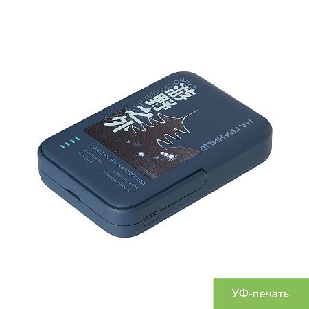 Внешний аккумулятор Юнион PD (Union PD) 10000mAh с функцией беспроводной зарядки 15W, синий