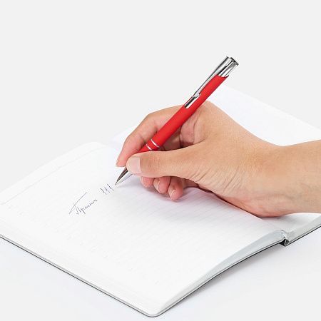 Ручка шариковая Keskus Soft Touch, красная