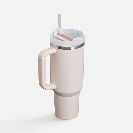 Термокружка Quencher H2.0 1180 с трубочкой, розовая