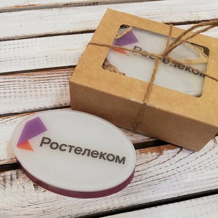 Брендированное мыло ручной работы с вашим логотипом