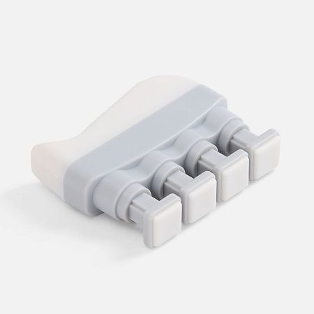 Эспандер кистевой FingerTap, серый с белым