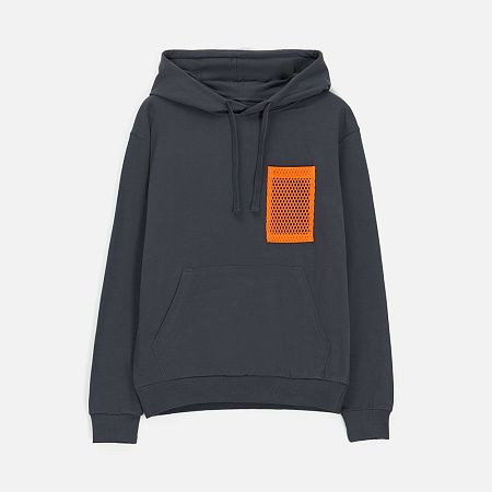 Карман из крупной сетки Pose, оранжевый неон